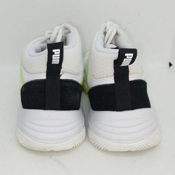 Puma Rebound Future Evo Core Mens Pre-owned White/Black/Yellow Sneakers - sz. 7 - Picture 4 of 6